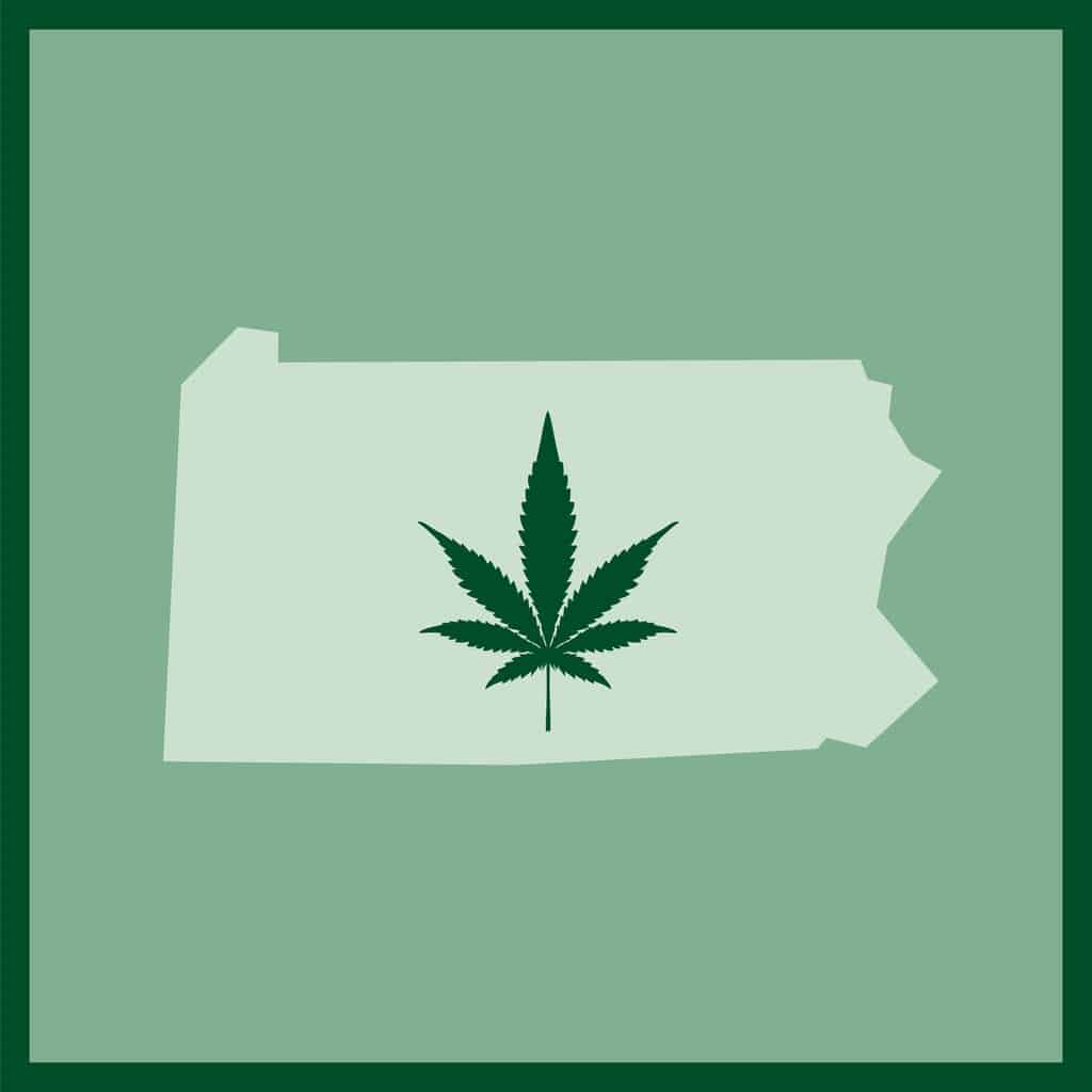 Pennsylvania State Marijuana Map